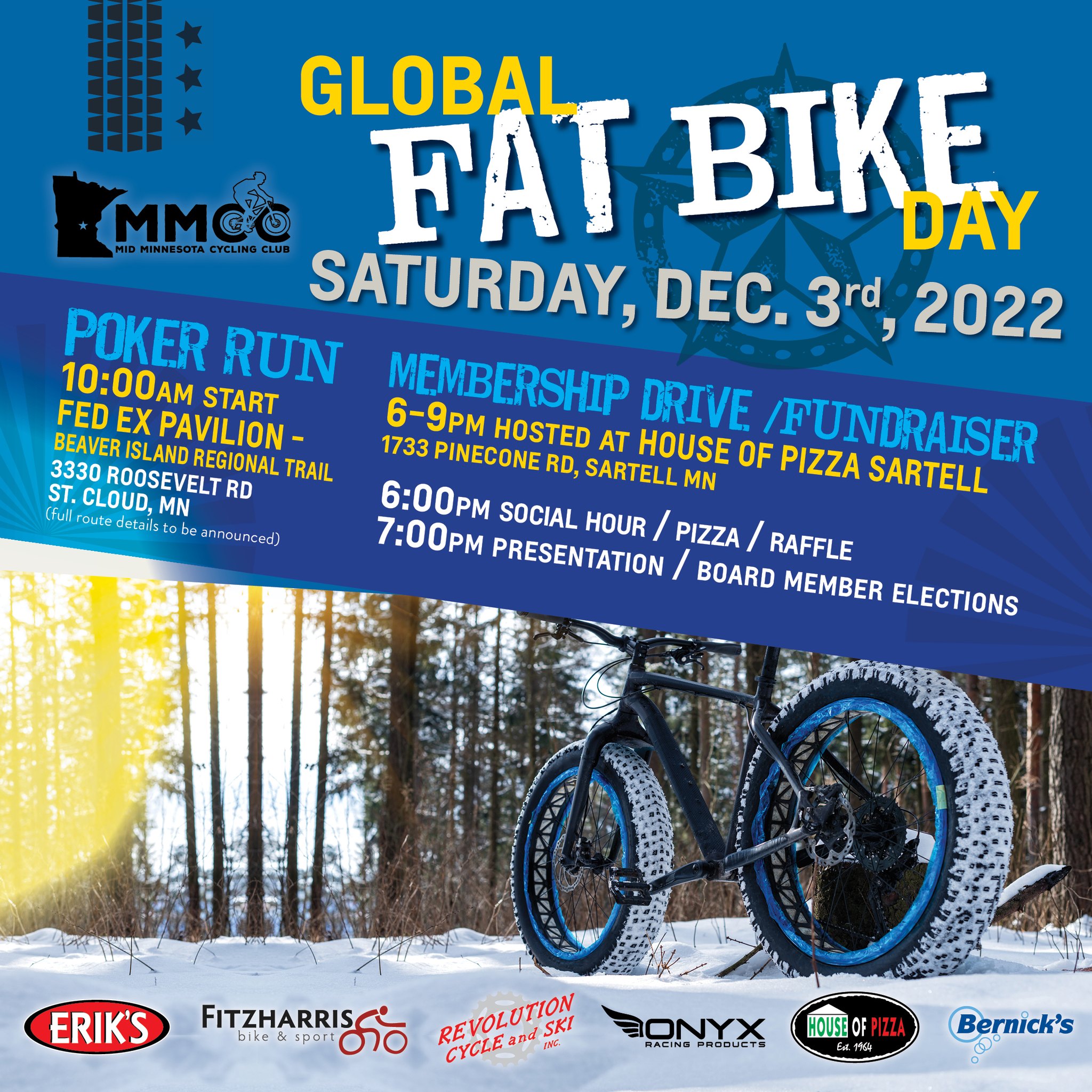 Mid Minnesota Cycling Club Global Fat Bike Day Ride Bicycle Alliance